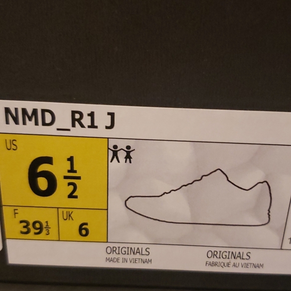 Rare Adidas NMD R1 Black/Yellow/Blue Sneakers NWT - Picture 14 of 16